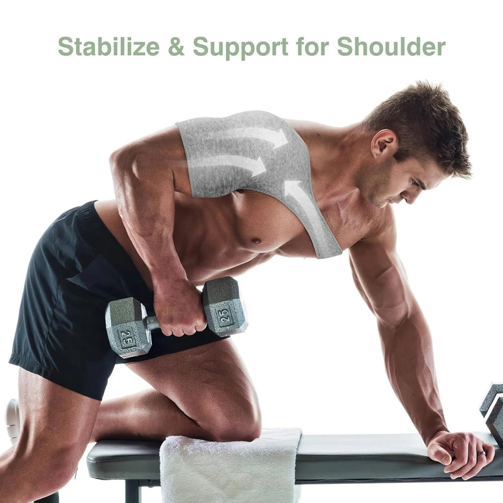 Compression Shoulder Brace, Shoulder Support Brace, AC Joint Rotator Cuff Brace, Adjustable Shoulder Strap Compression Sleeves