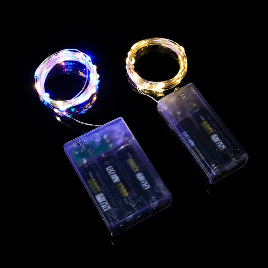 1M 2M 5M 10M 20M Copper Wire LED String Lights Holiday Lighting Fairy Garland for Christmas Tree Wedding Party Decoration