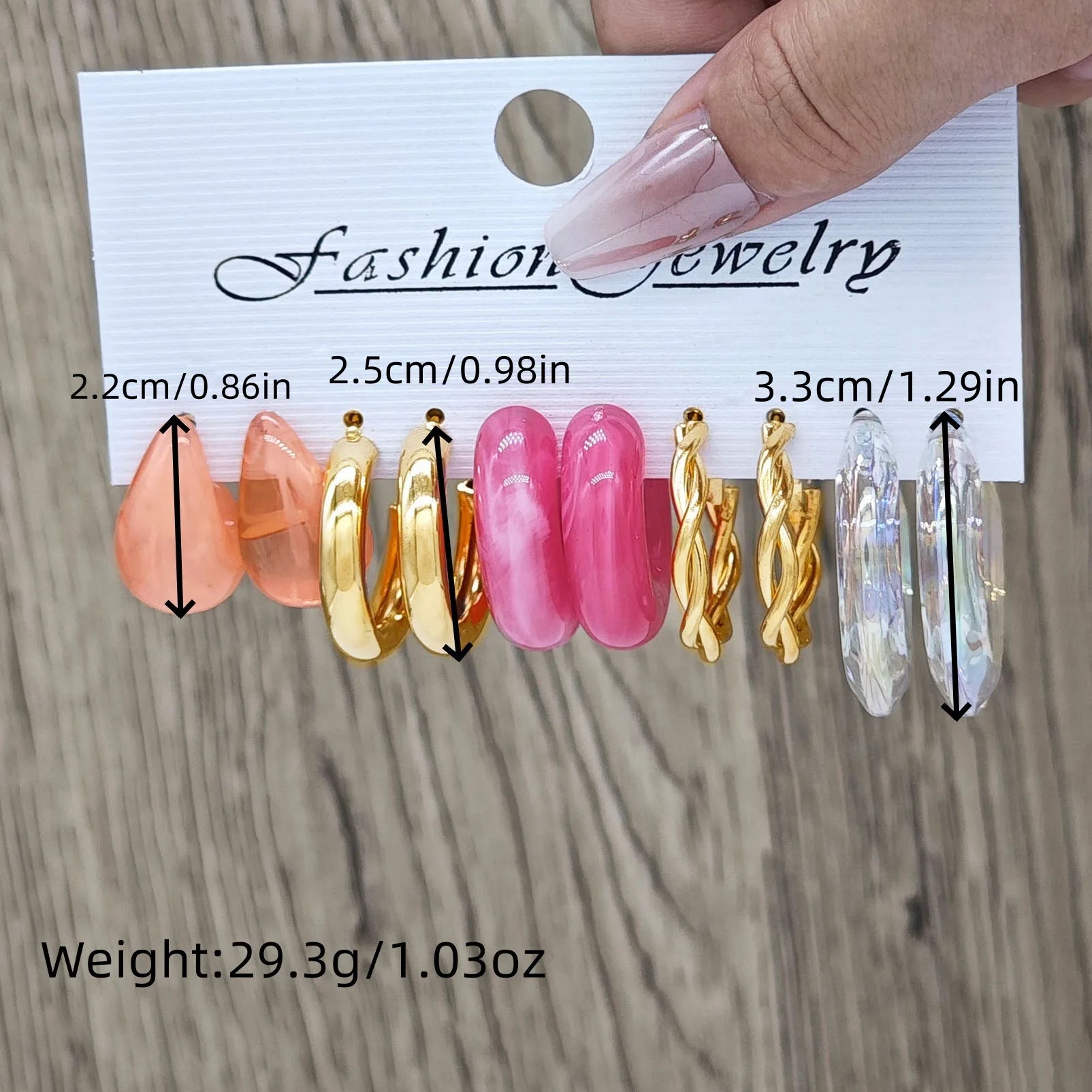 Hot selling cross-border fashion and minimalist earring set in Europe and America, versatile female temperament, exaggerated