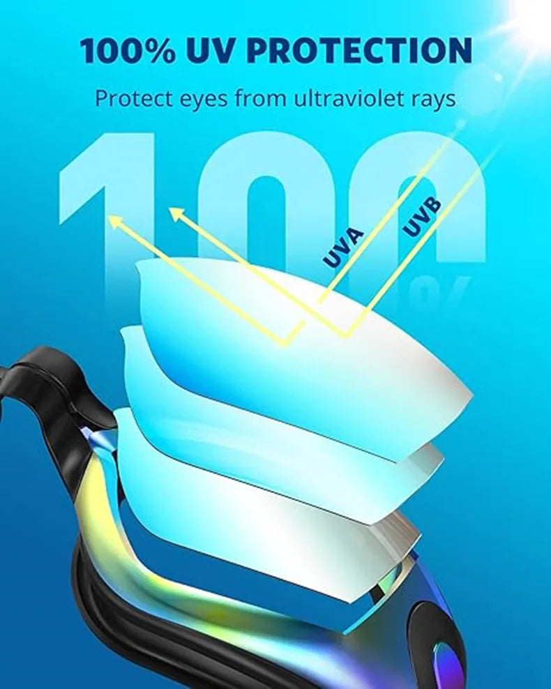 Professional Waterproof Swimming Goggles Anti-fog UV400 Leak Prevention Glasses Children Students Swim Eye Protection Eyewear