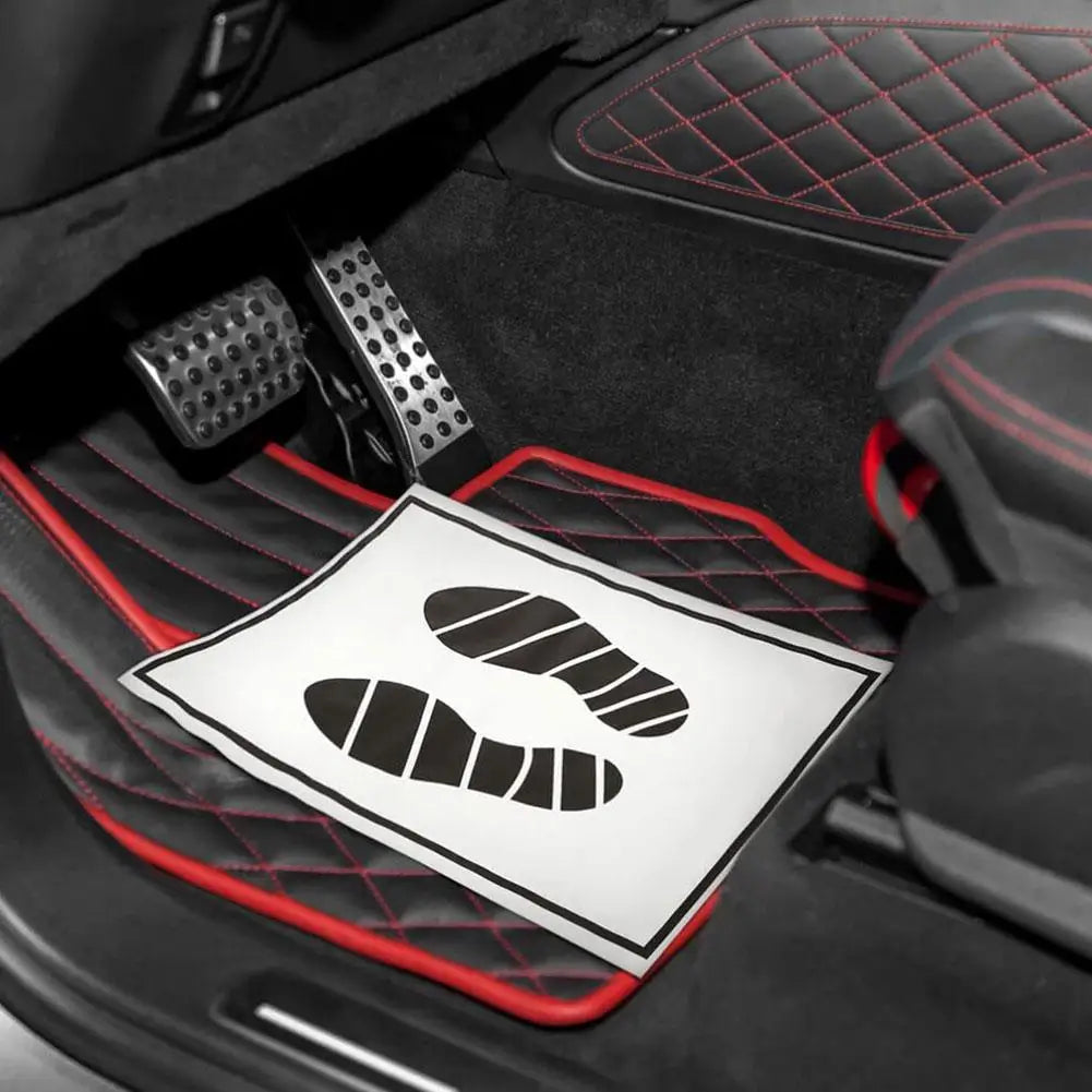 25/50/100Pcs Paper Floor Mat Disposable Car Floor Mats Car Mat Protector Car Paper Floor Anti-dirty Mat Car Interior Accessories