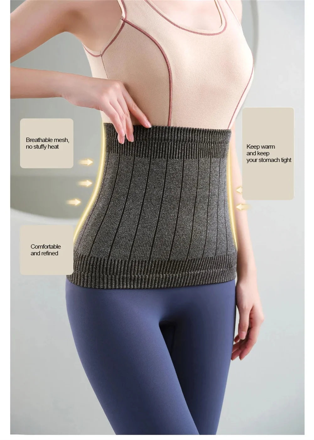 Waist Shaping Tummy Wrap Warmth Belt Postpartum Strong Slimming Tummy Band Waist Seal Body Shaping Belt Belly Reduction