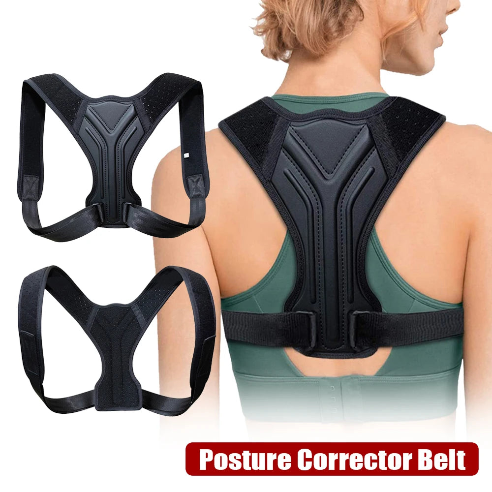 Adjustable Back Shoulder Posture Corrector Belt Clavicle Spine Support Reshape Your Body Home Office Sport Upper Back Neck Brace