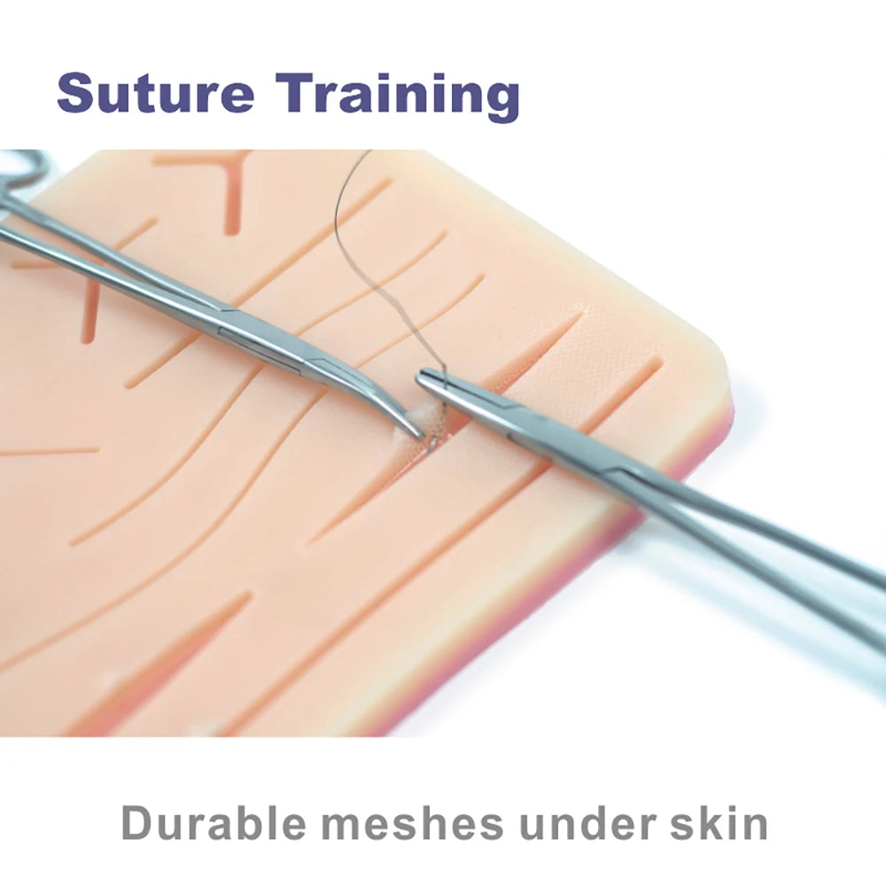 Medical Students Suture Practice Kit Surgical Training with Skin Pad Model Tool Set Educational Teaching Equipment