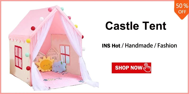 Children's Tent Indoor Outdoor Games Garden Tipi Princess Castle Folding Cubby Toys Tents Enfant Room House Teepee Playhouse