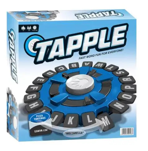 New English and Spanish tapple Crazy Alphabet Game Fast-paced family board game Puzzle toy Christmas