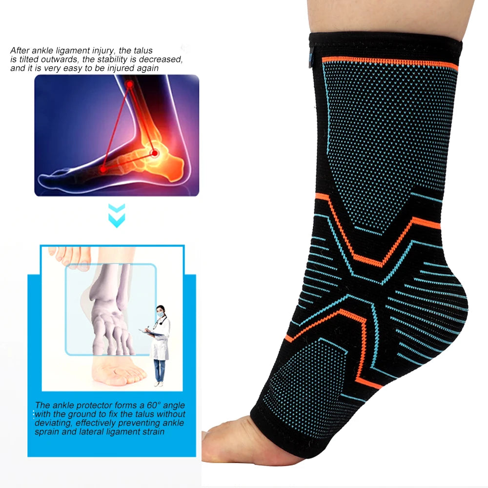 1Pcs Ankle Braces for Pain Relief,Compression Ankle Sleeves for Ankle Pain Set. Ankle Support Stabilizer for Achilles Tendonitis