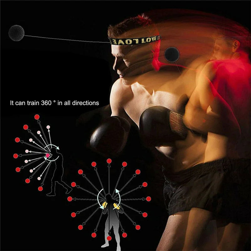 Boxing Punching Balls Head-mounted PU Speed Ball MMA Muay thai Training Hand Eye Reaction Home Sandbag Fitness Boxing Equipment