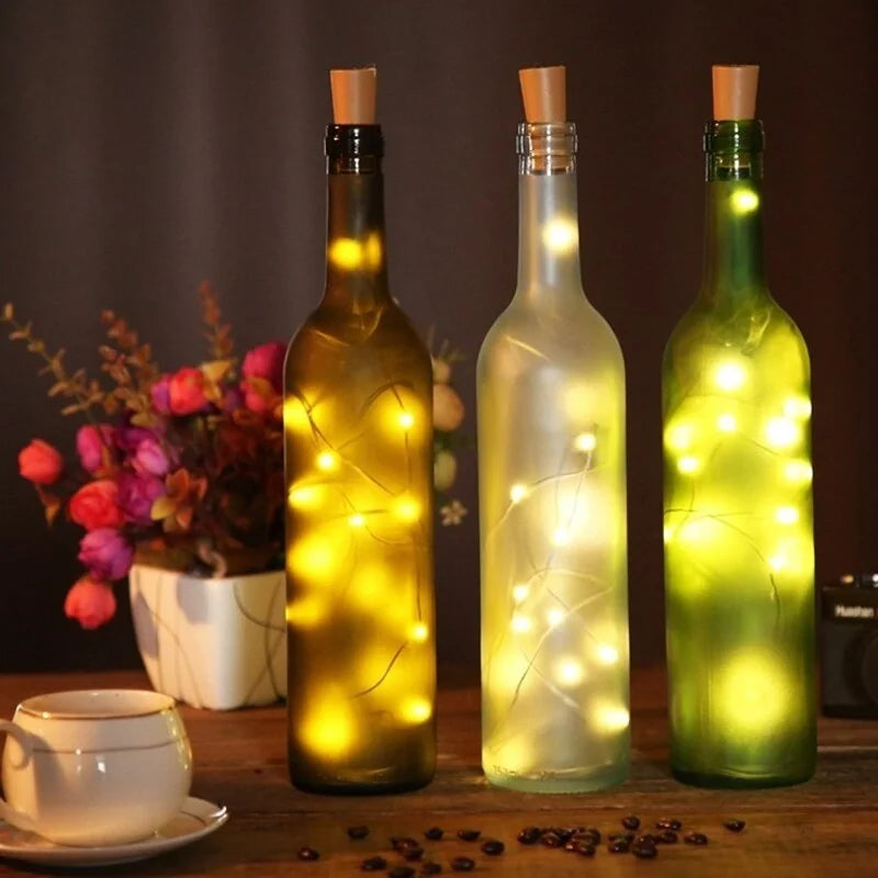 2M 20 LED Bottle Light Fairy Lights Cork Mood Lights Wine Bottle Night Light for Party, Garden, Christmas, Wedding Decoration