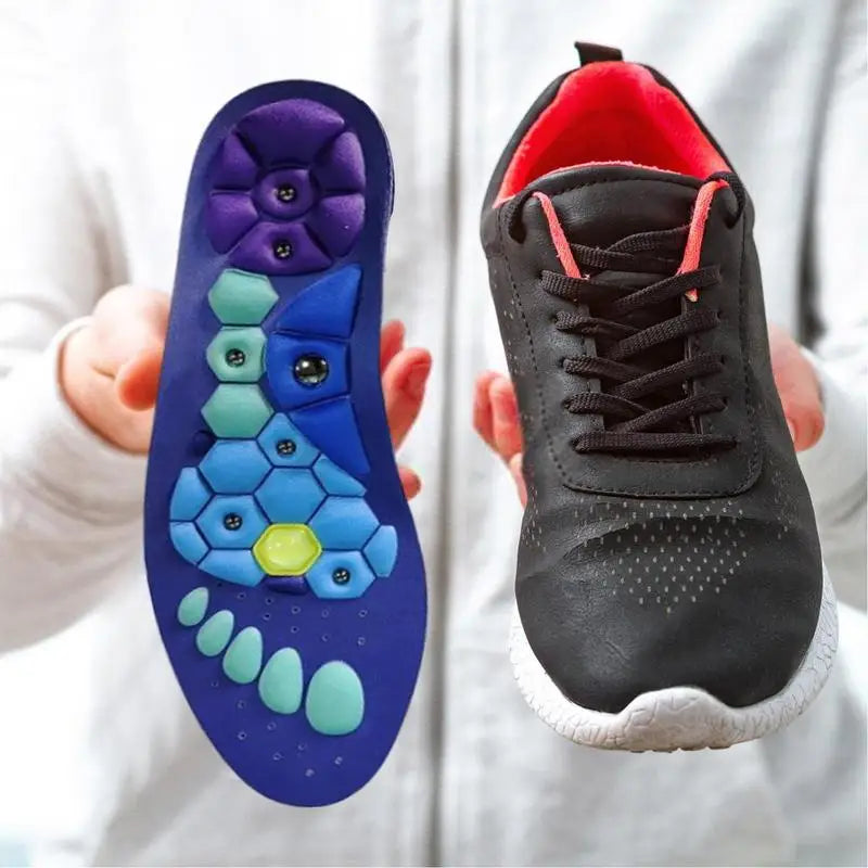 2pcs Magnetic Insoles Massage Shoe Inserts Massage Insoles Footwear Insoles For Men Women Breathable Orthopedic Shoe Inserts