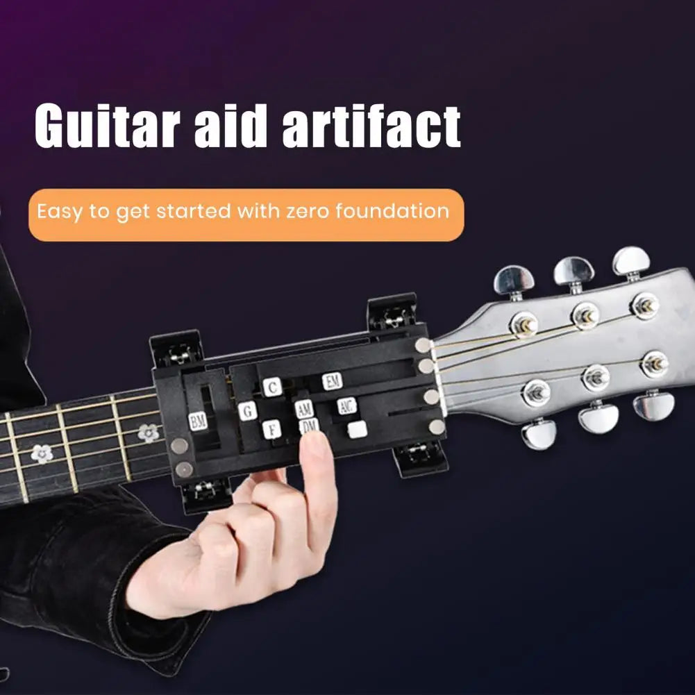 Guitar Chord Helper One-Touch Chords Presser Guitar Learning Tool Guitar Chord Trainer Practice Aid for Beginners