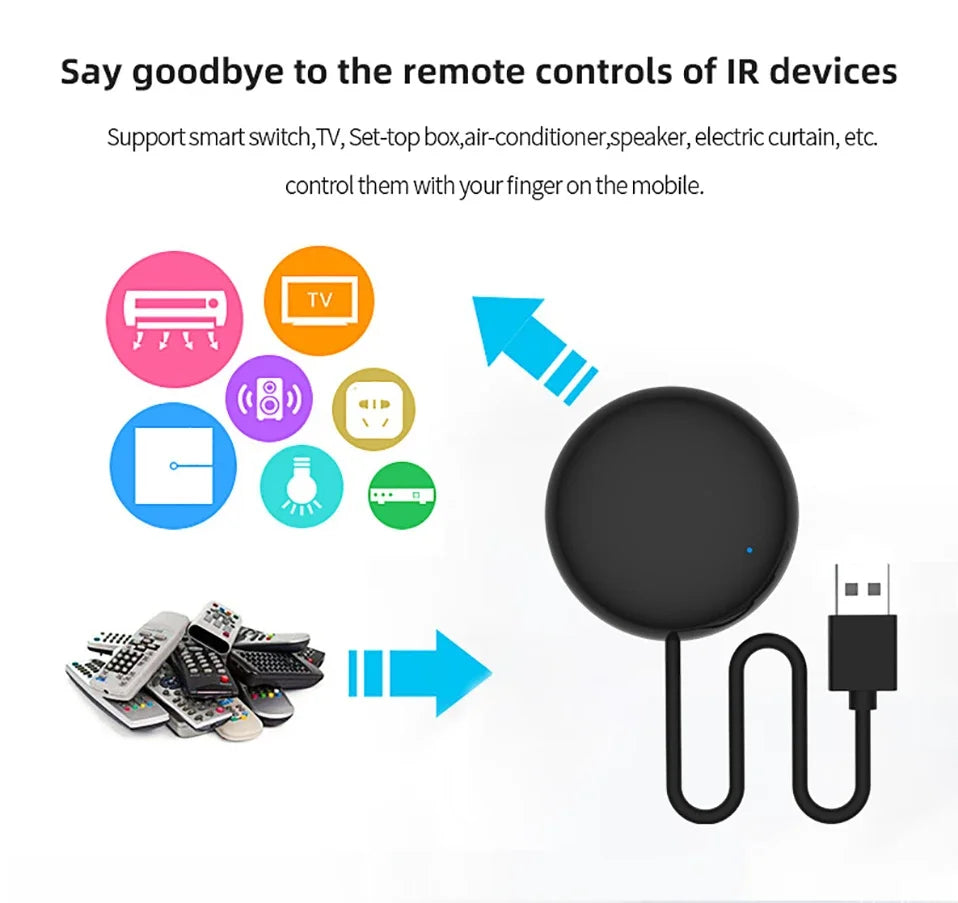 Tuya WiFi IR Remote Control Smart Universal for TV Air Conditioner Alexa Remote Control Work with Google Home Yandex Google