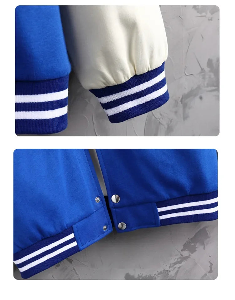 Loose-fit Men's Baseball Jacket American Style Couple Costume Autumn/winter For Men Trendy Brand Casual Scene Top