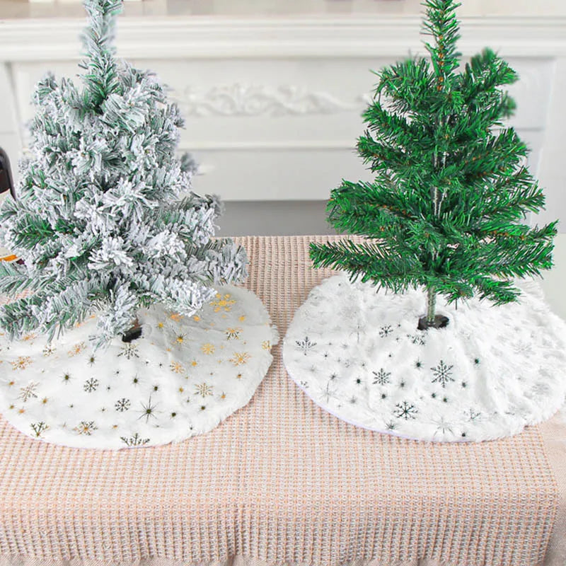 1PC Mini Christmas Tree Skirt Decoration Floor Desktop DIY Christmas Tree New Year Shopping Mall Window Christmas Products