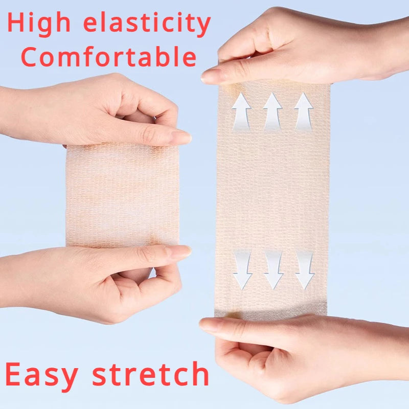 3pcs Disposable Self Adhesive Elastic Bandage 5cm*4.5m for Handle Tube Tightening Tattoo Accessories Gauze Tape First Aid Tool