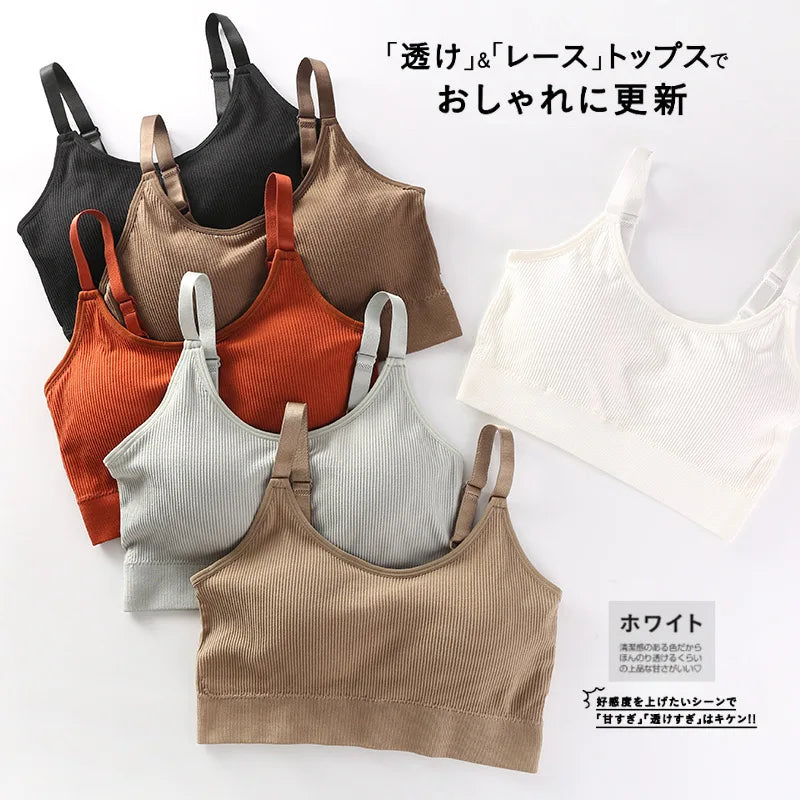 Sexy Seamless Brassiere Bras for Women Full Cup Breathable Bralette Wire Free Sleep Bra Tube Top for Sports High Quality