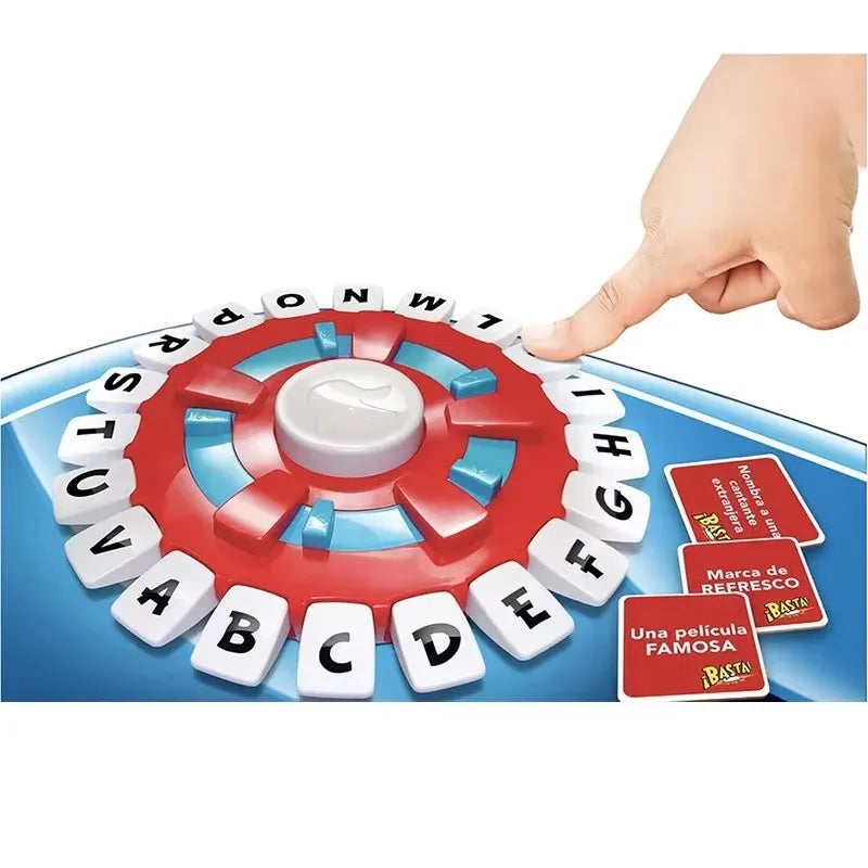 New English and Spanish tapple Crazy Alphabet Game Fast-paced family board game Puzzle toy Christmas