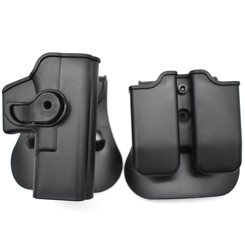 Left Hand Gun Holster IMI Glock Gun Case Pistol Gun Holster for Gen 1-4 Glock 17 waist with 9mm Mag Pouch Hunting Accessories