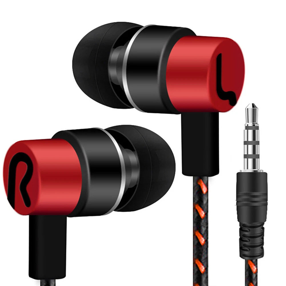 3.5mm In-Ear Wired Headphone 2 Basic Box Bass Stereo Earbuds Mobile Headphone Noise Cancelling Superb Bass Stereo Earphone