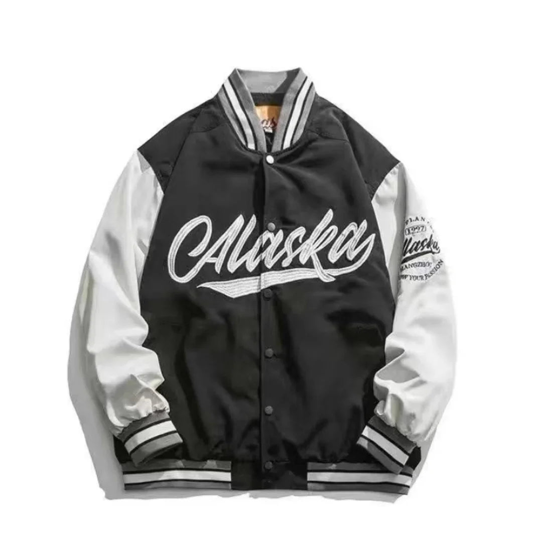 90 Street retro baseball uniform letter embroidery Y2K casual loose Joker high street coat couple Harajuku style sports