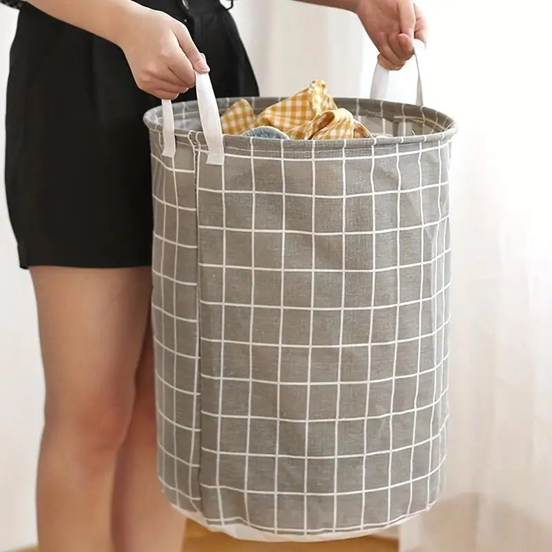 Foldable Dirty Clothes Basket Household Multifunctional Fabric Storage Bucket Sundries Toys Clothes Organizing Storage Container