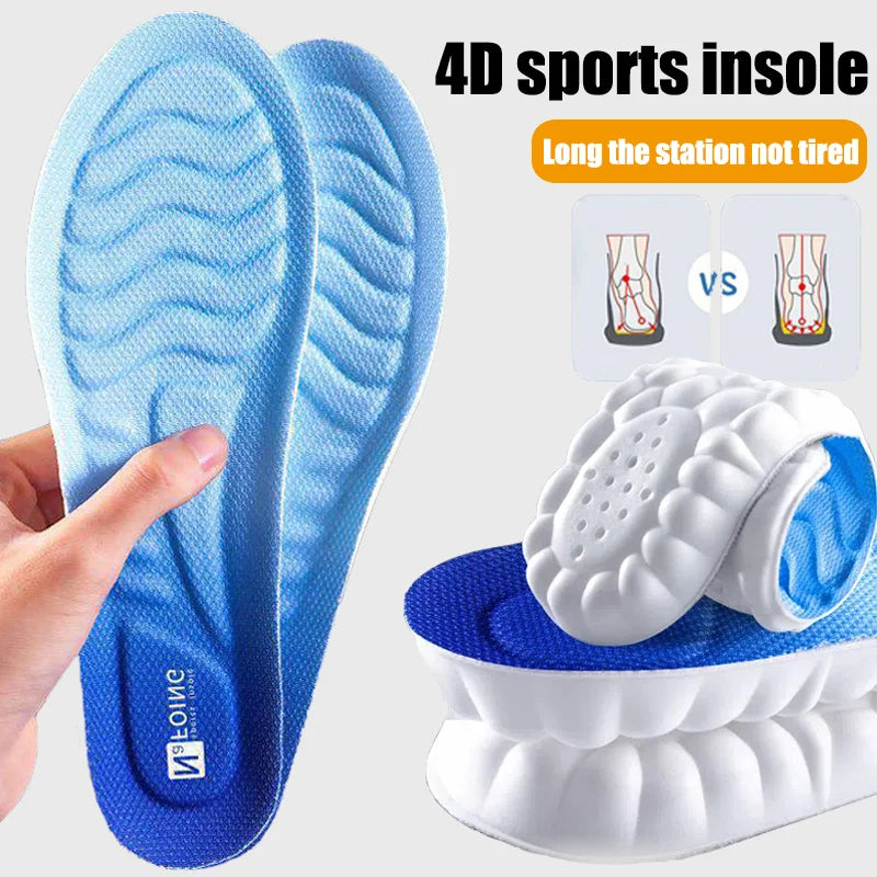 Latex Memory Foam Insoles for Women Men Soft Foot Support Shoe Pads Breathable Orthopedic Sport Insole Feet Care Insert Cushion