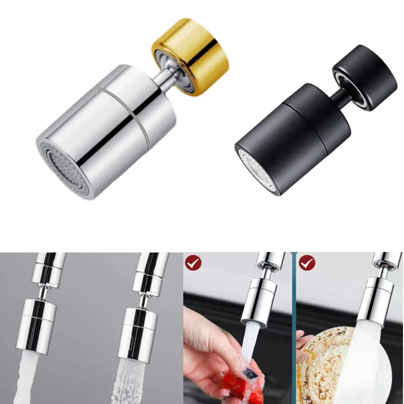 New 2 Mode Kitchen Faucet Spray Head Filter Adjustable 360° Rotary Splashback Tap Nozzle Bubbler Kitchen Sink Faucet Aerator