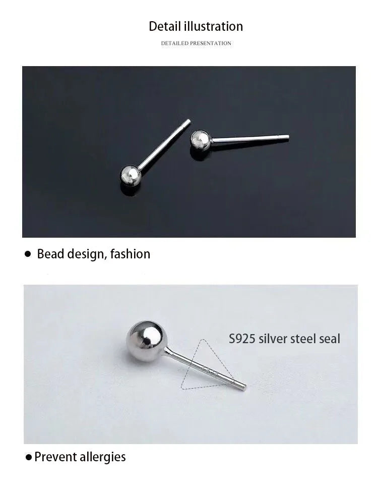 2022 New Small Ball Earrings Female Trendy Simple and Cute Sleeping Without Wearing Teen Ear Pierced Jewelry for Women