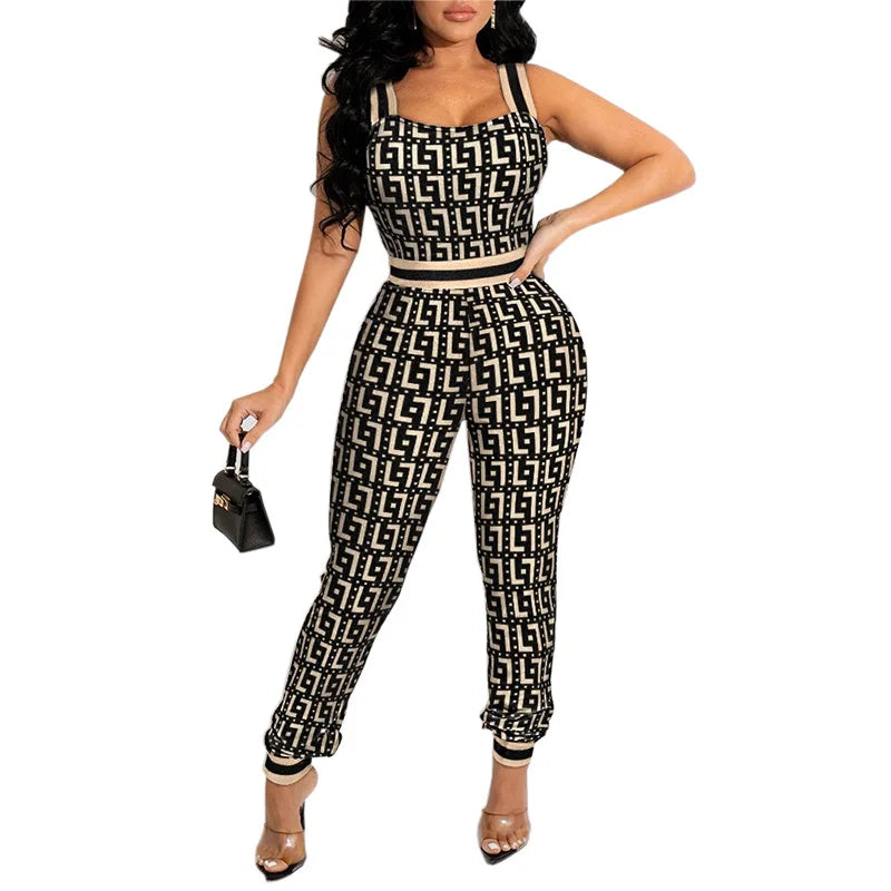 Jumpsuit Women 2024 High Quality Luxury Rompers Set