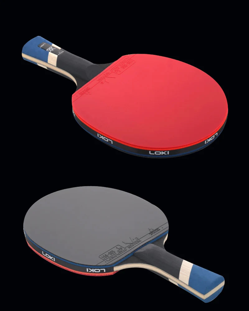 LOKI 9 Star Table Tennis Racket Professional 5+2 Carbon Ping Pong Paddle 6/7/8/9 Star Ultra Offensive with Sticky Rubbers