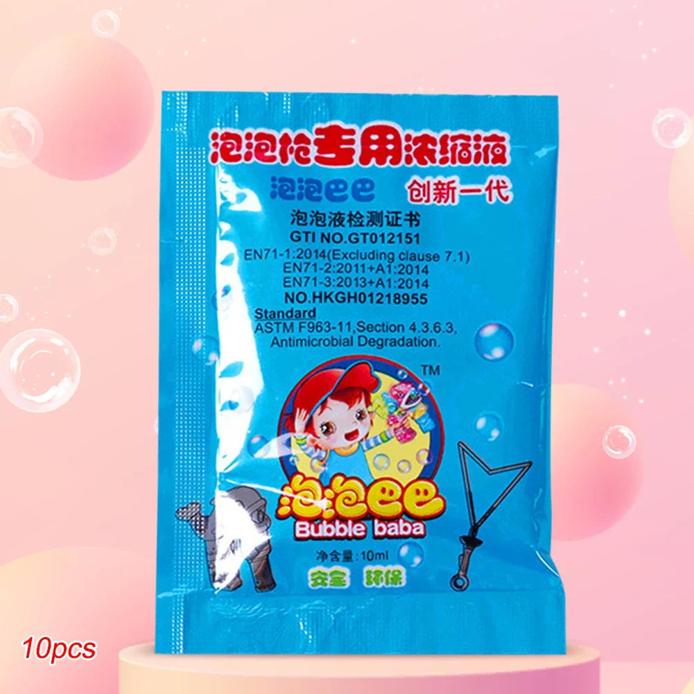 New 10ml Concentrate Bubbles Liquid Soap Water Bubble Gun Accessories Soap Bubble Liquid Bubble Refills Children's Toys