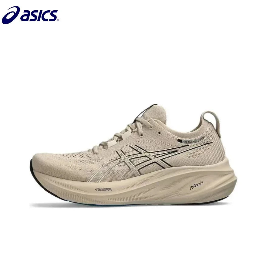 Original Asics Nimbus 26 Running Shoes Men Cushion Wear-resistant Actual Combat Shoes Unisex Sneakers