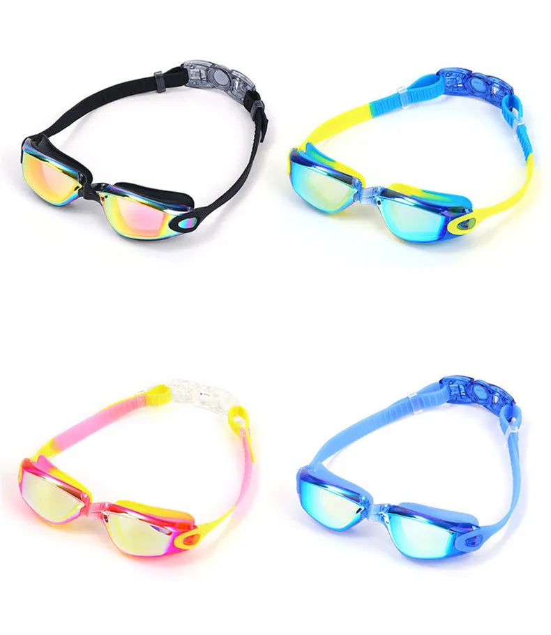 Professional Waterproof Swimming Goggles Anti-fog UV400 Leak Prevention Glasses Children Students Swim Eye Protection Eyewear