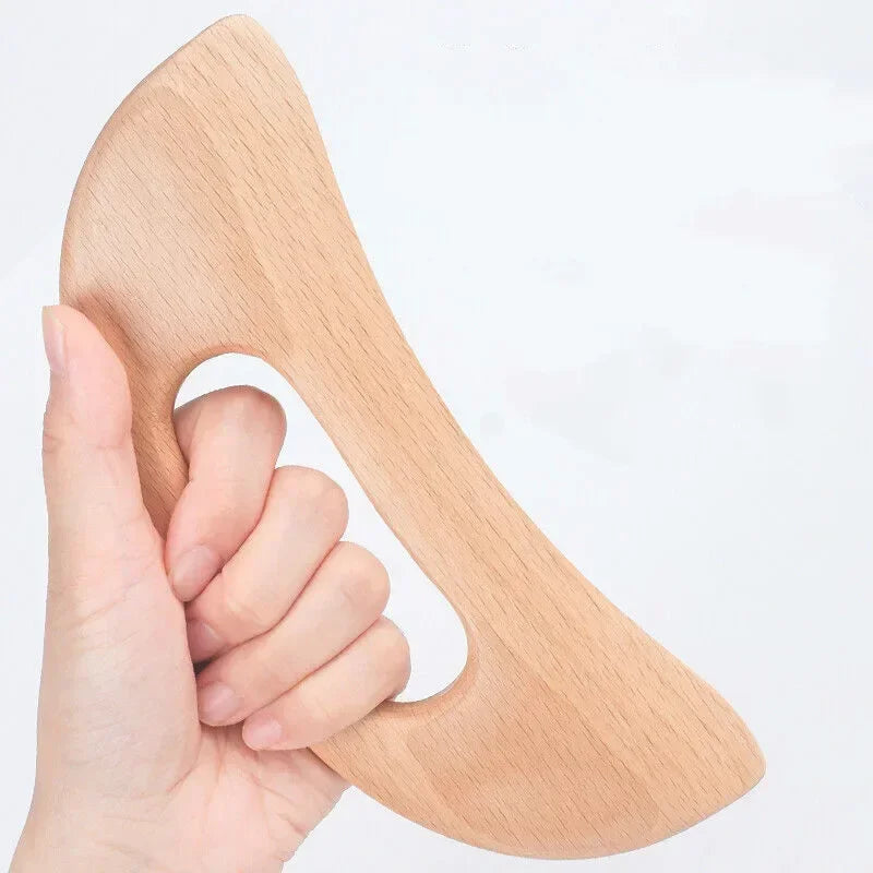 Body Gua Sha Tool Wooden Lymphatic Drainage Tool Guasha Massage Tools for Relieve Muscle Fatigue Anti Cellulite Massage Tool