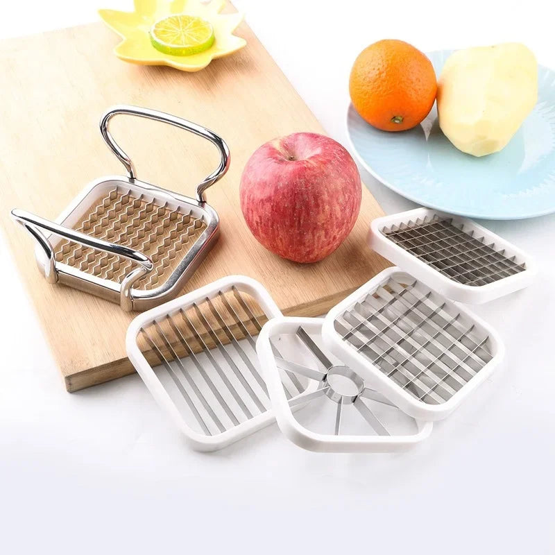 Multifunctional Creative 5 In 1 For Vegetable Fruit Food Cutter Cubes Apple Potato Grater French Fry Slicer Kitchen Accessories