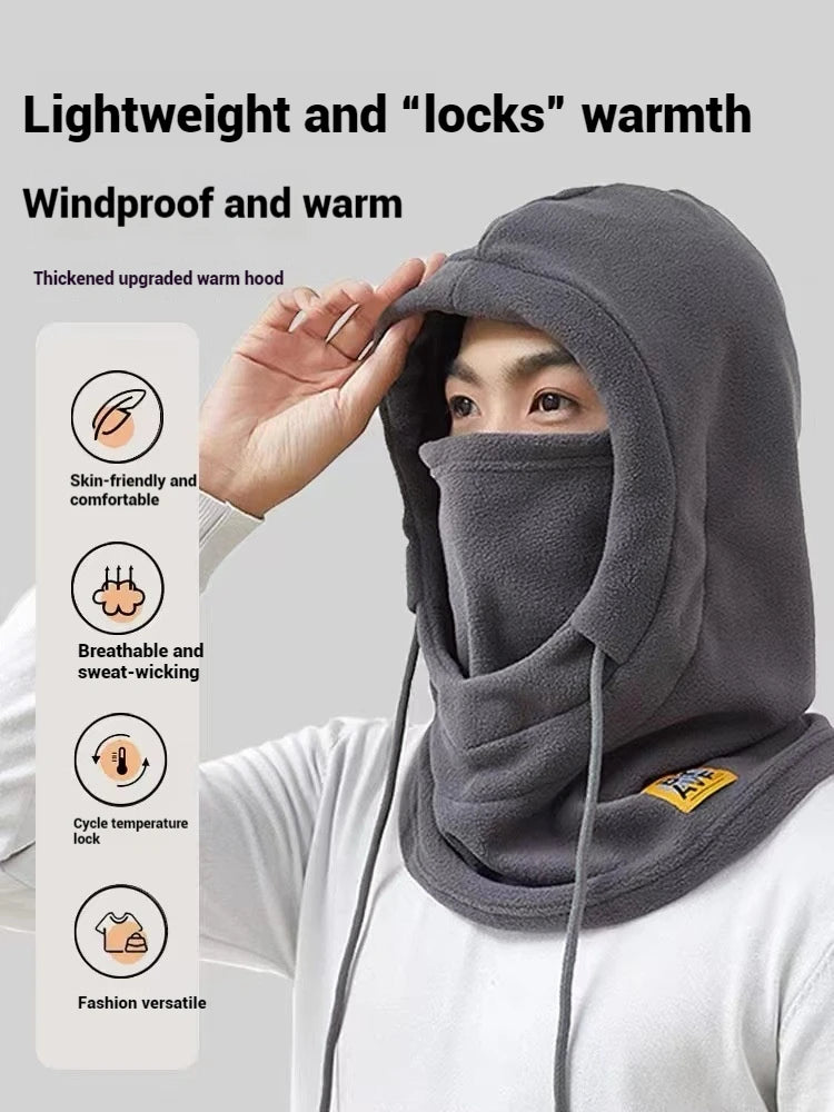 Winter Warm Hat with Mask and Neck Warmer 3-in-1 Windproof Balaclava for Men and Women Cycling Cold Weather Protection