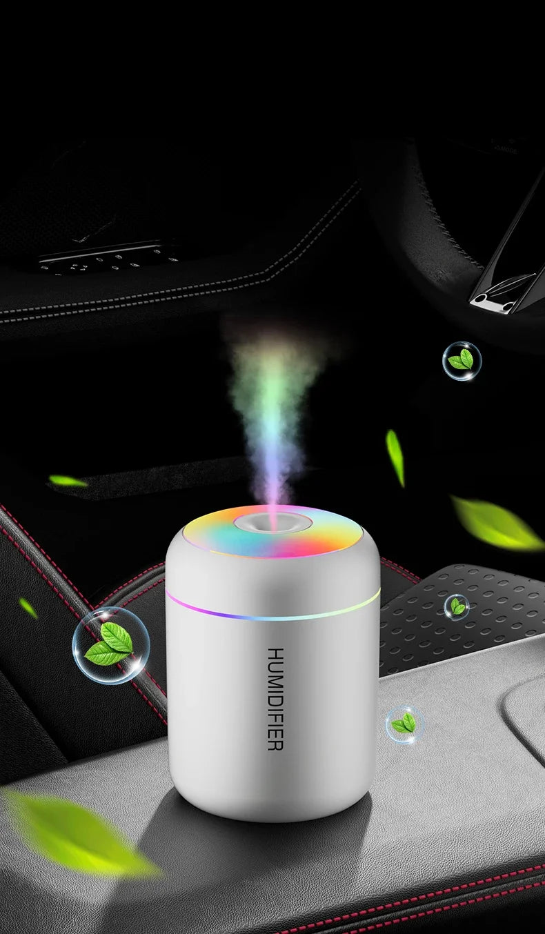 180ML Mini Air Humidifier USB Electric Aroma Diffuser Essential Oil Purifier Aromatherapy Mist Maker Lights For Car Home Bedroom