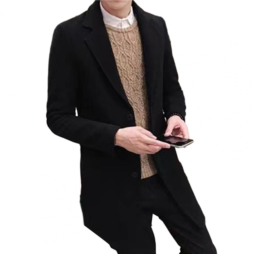 Men  Spring Trench Coat Korean Single-breasted Fashion Overcoat for Male Cardigan Long Windbreaker Streetwear Men Coat Outerwear