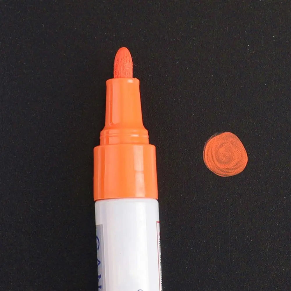 1pcs White Waterproof Cars Wheel Tire Oily Mark Pen Auto Rubber Tyre Paint Pen Cd Metal Permanent Paint Marker Graffiti Touch Up