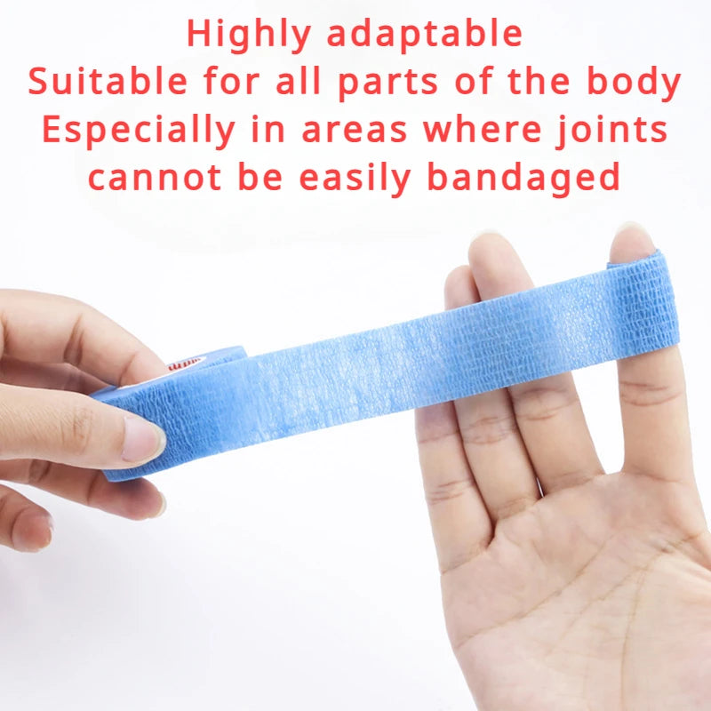 3pcs Disposable Self Adhesive Elastic Bandage 5cm*4.5m for Handle Tube Tightening Tattoo Accessories Gauze Tape First Aid Tool