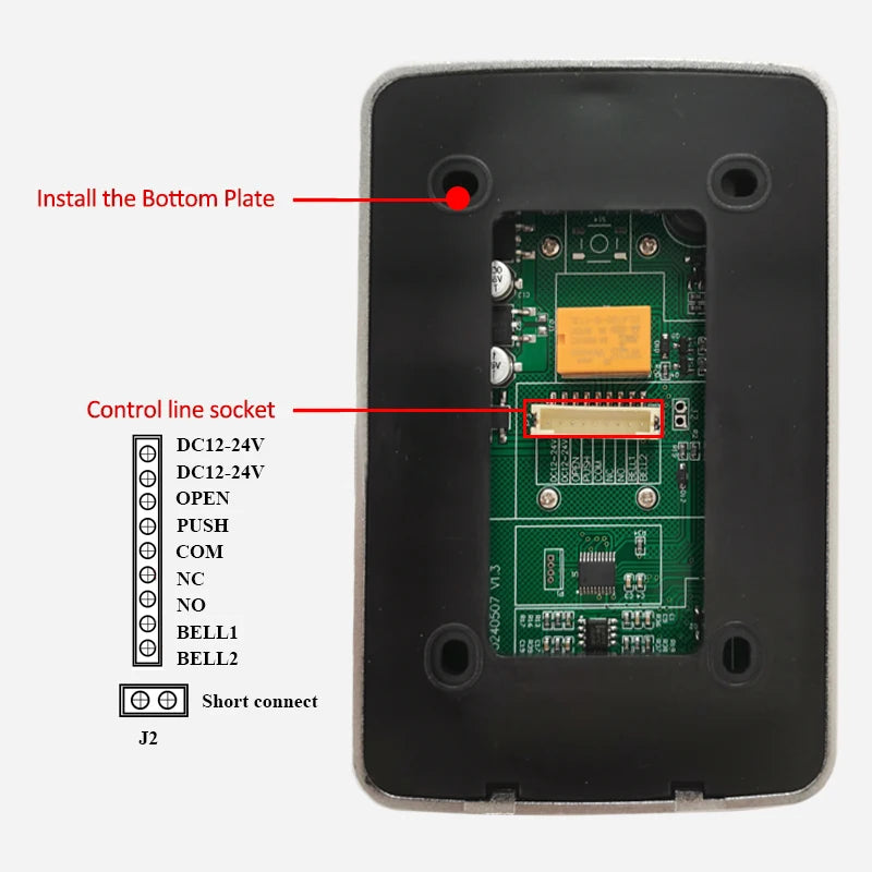 125KHz RFID Access Control Keypad EM Card Reader Door Access Control System Door Lock Opener Keyboard System