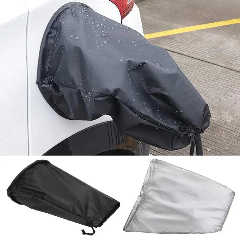 Electric Vehicle Charging Cover EV Charger Car Cover Waterproof Electric Car Charger Port Magnetic Rain Cover For Electric Auto