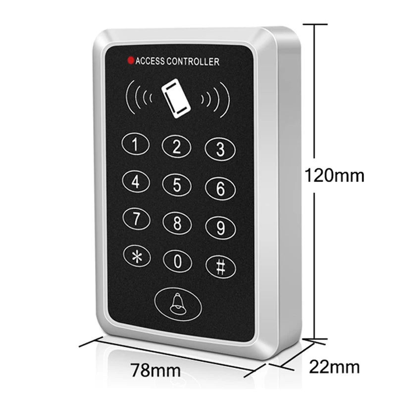 125KHz RFID Access Control Keypad EM Card Reader Door Access Control System Door Lock Opener Keyboard System