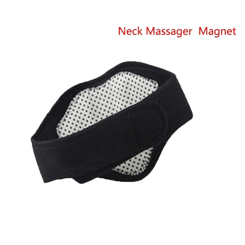 1PC Self-heating Tourmaline Neck Magnetic Therapy Support Tourmaline Belt Wrap Brace Pain Relief Cervical Vertebra Protection