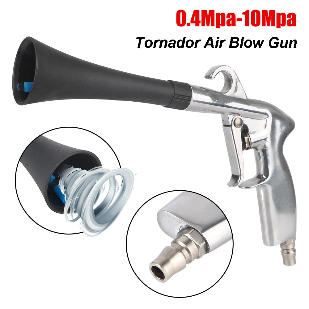 Tornador Air Blower 0.4Mpa-10Mpa High Pressure Gun Interior Seat Vent Dashboard Detailing Cleaning Tools Dust Blowing Car Washer