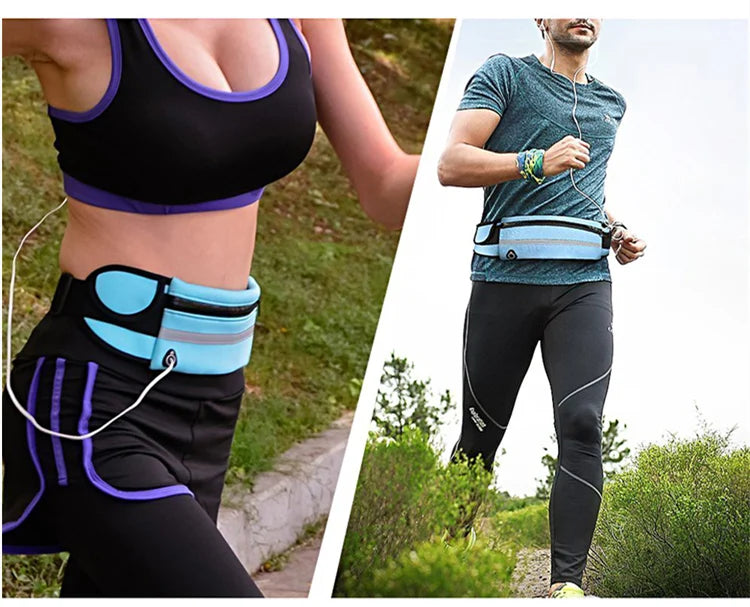 New Running Bag Cycling Bag Waist Bag Belt Bag Waterproof Sports Fanny Pack Mobile Phone Case Gym Running Jogging Run Pouch