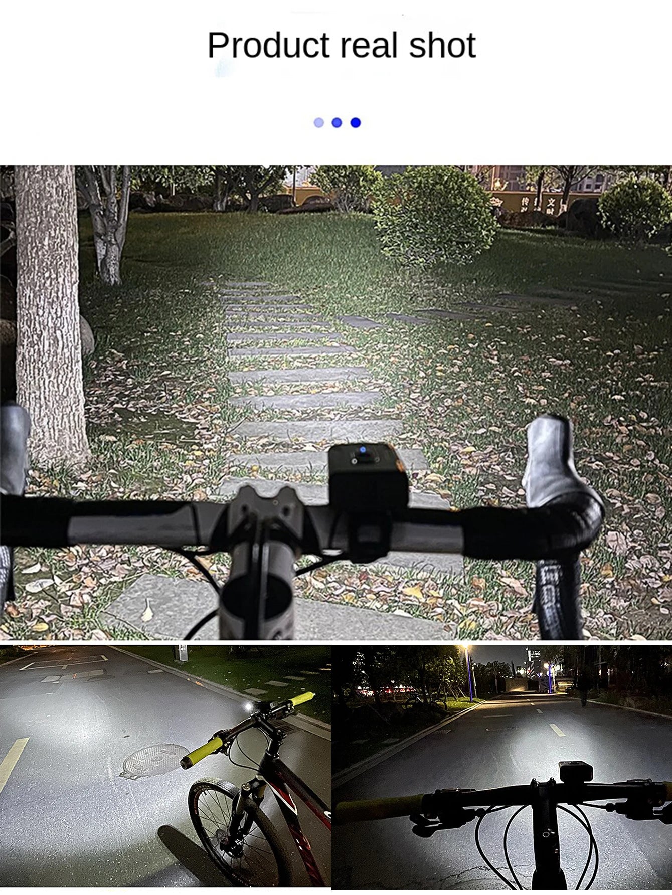 2T6 LED Bicycle Front Light 1000LM Aluminum Alloy Bike Light Headlight USB Rechargeable MTB Mountain Bicycle Lamp