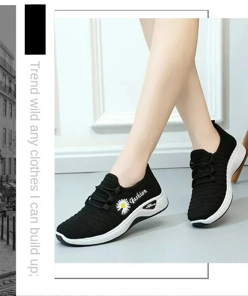 Women's shoes, summer white shoes, female students' Korean version running shoes,sports shoes,trendy casual shoes, women's shoes