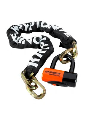 New York 1210 Bike Chain Lock, 3.25 Feet Long Heavy Duty Anti-Theft Sold Secure Gold Bicycle Chain Lock with