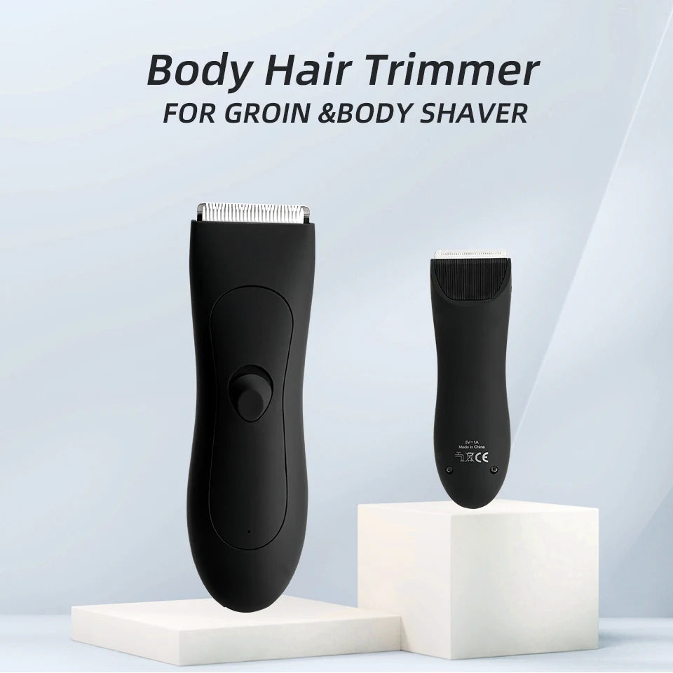 Mens Body Hair Trimmer for Men Balls Women Lady Shaver Hair Removal Bikini Trimmer Groin & Body Shaver Groomer  Arm Beard Razor